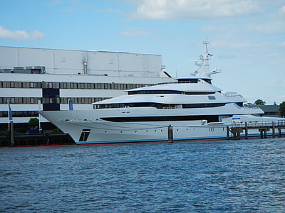 shipyard, yacht, ship, luxurious, nautical vessel, sea, harbor