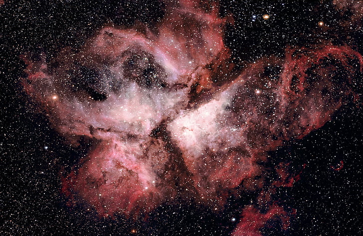 Carina nebula, plads, kosmos, gas, støv, søjle, stjerner