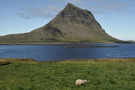 Kirkjufell, Kirchberg, dağ, manzara, doğa, İzlanda, Deniz