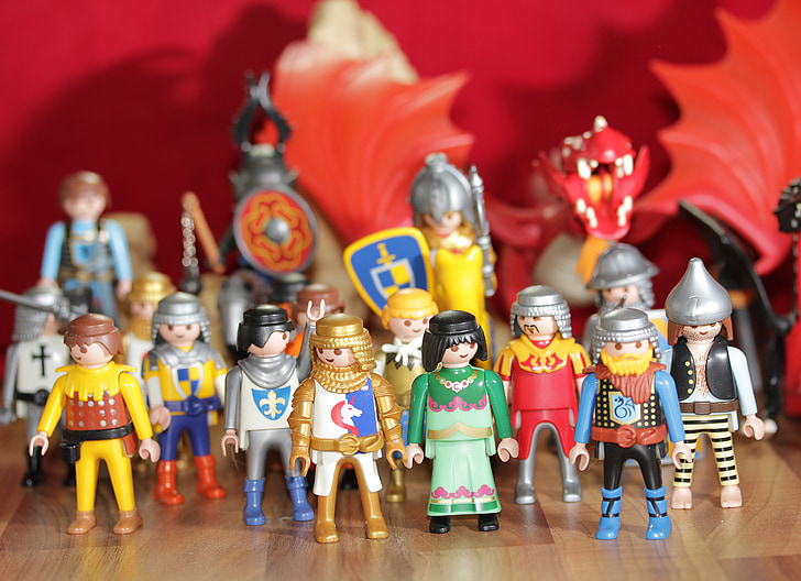 playmobil, toys, children, game characters, play, figure, knight