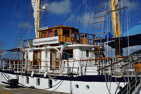 boot, Port, St maarten, Karib-szigetek