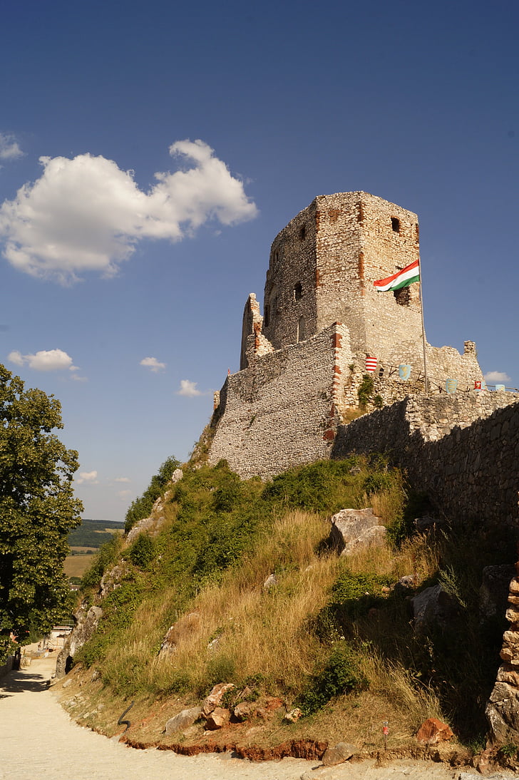 Castle, Sejarah, reruntuhan istana, Hongaria, csesznek, Menara, Hongaria