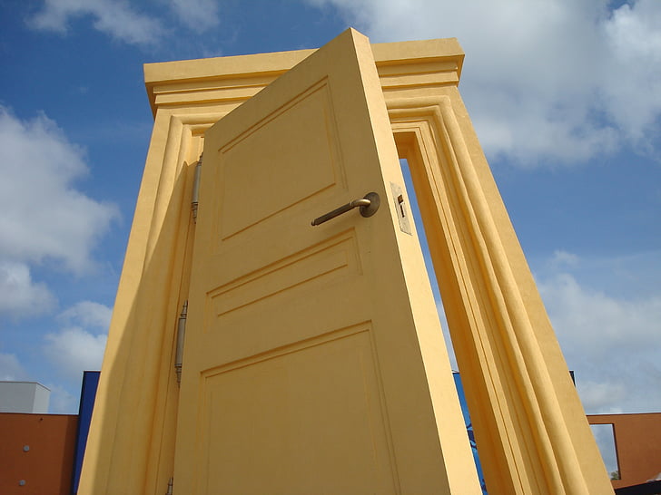 πόρτα, Είσοδος, Έξοδος, περιοχή εισόδου, πύλη, Plopsaland, Βέλγιο
