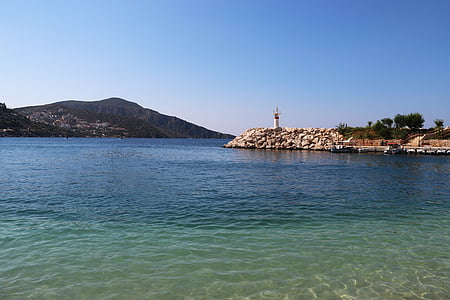 navegar, Escut, Antalya, Turquia, vista sobre el mar, Marina, solar