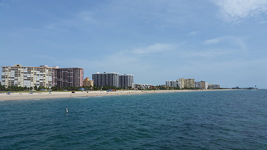 Florida, kondominium, laut, Pantai, air, Waterfront, mewah