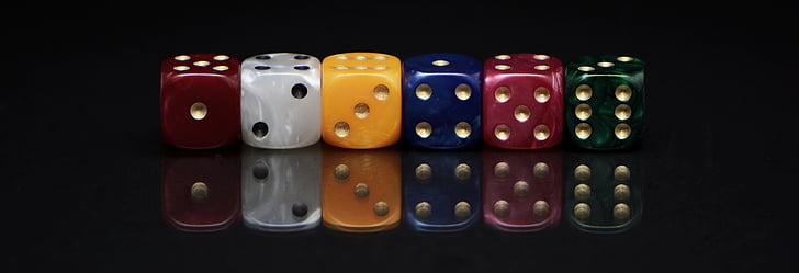 khối lập phương, cuộn dice, chơi, may mắn, kiên nhẫn, Craps, Series