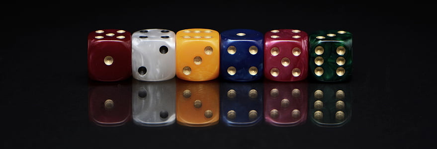 cube, roll the dice, play, luck, patience, craps, series