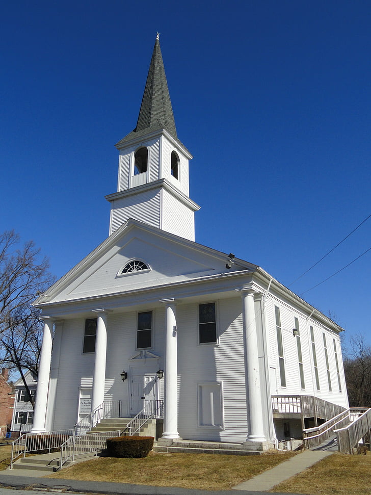 Baptist, kirke, Grafton, Massachusetts, arkitektur, kristendommen, religiøse