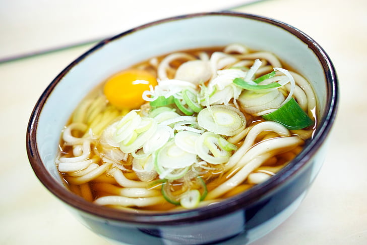 japoneză alimentară, Japonia alimentare, Udon noodles, Restaurantul, sos de soia udon, oua crude, bucătărie