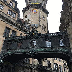 Bridge, Dresden, arkitektur, byggnad, gamla stan, Sachsen