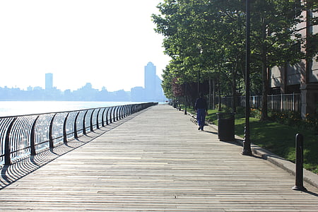 Jersey city, Boardwalk, Skyline, Architektúra