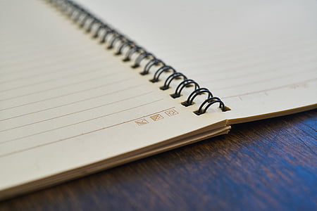 Notebook, Buch, Schreiben, Arbeit, Hinweis, machen Sie sich Notizen, die Arbeit