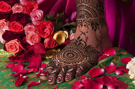 Mehndi tööstusdisainilahendused, Henna, pruut, disain, India, Mehndi, tätoveering