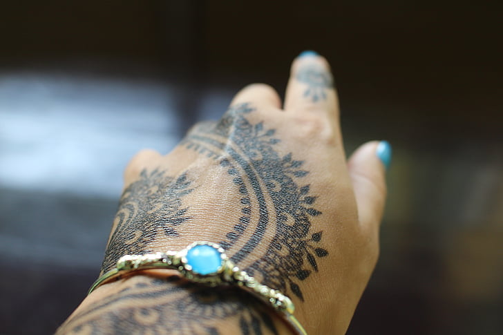 Henna, Henna tottoo, Mehndi, India, Indický, Thajsko, umenie