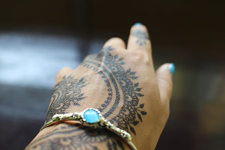 henna, henna tottoo, Mehndi, Indien, indiske, Thailand, kunst