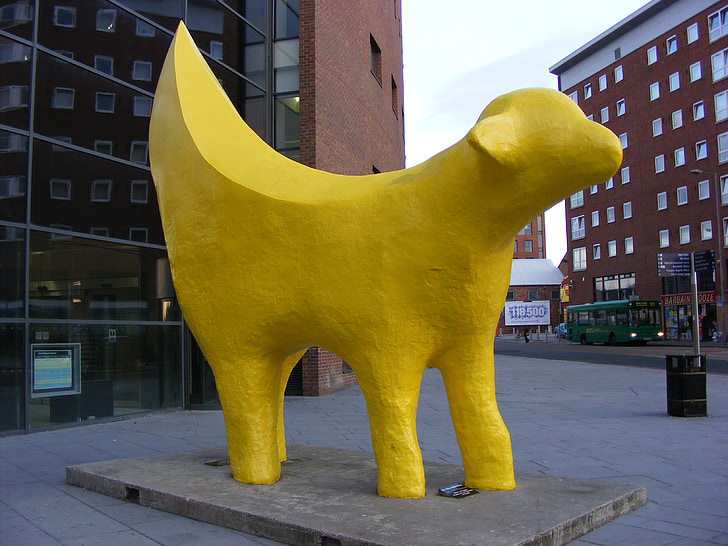 Superlambanana, Liverpool, opera d'arte, agnello, scultura