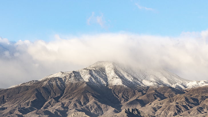 雪山, 洛矶山脉, 雪, 岩石, 自然, 山, 天空