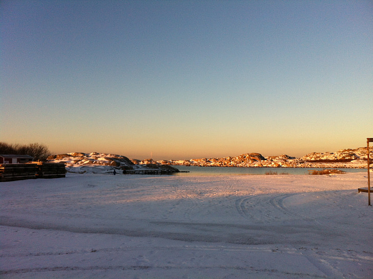 winter, winter magic, ijs, Frost, zee, eilanden, Öckerö