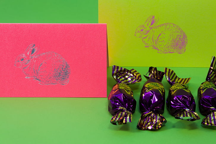 Великодній заєць, шоколад Пралінові цукерки, Весна, frühlingsanfang, весну, пробудження, Великдень, червоний