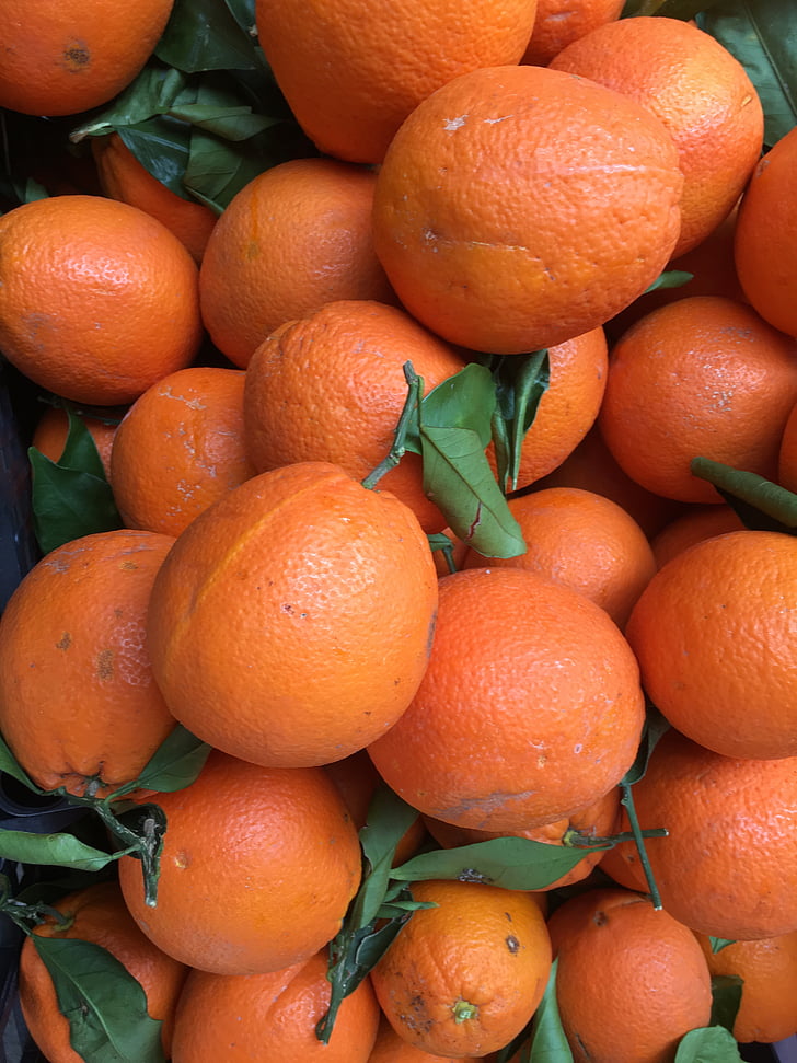 laranjas, frutas, húmidas, saudável, vitaminas, vitamina c, mercado local de agricultores