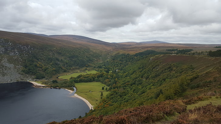 lough tay, ireland, lake, landscape, countryside, scenery, tranquil