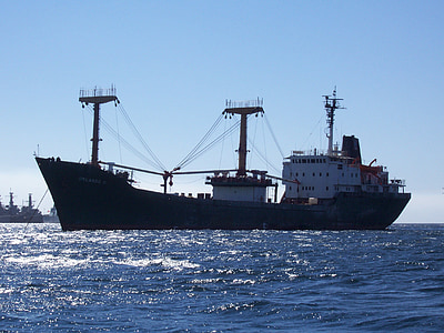 vaixell, vaixell, transport, d'enviament, càrrega, Mar, Port