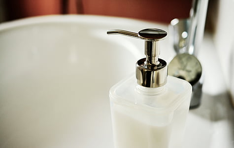 sabun dispenseri, sabun, sıvı sabun, banyo lavabo, Temizlik, yıkama, Vücut Bakımı