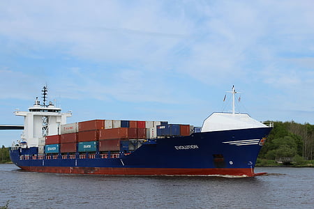 container ship, ship, freighter, container, nok