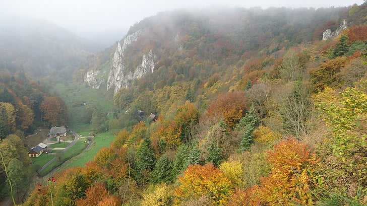 основателите, Полша, пейзаж, скали, Есен