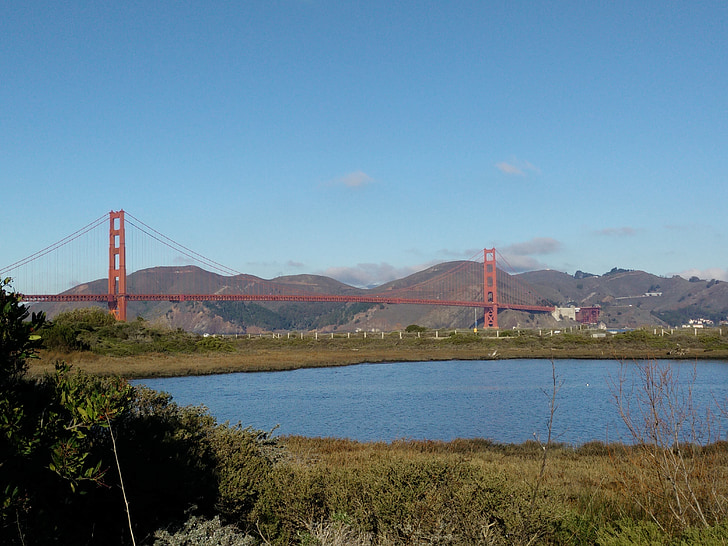 Bridge, San francisco, Amerika, Californien, Golden gate, Steder af interesse, havet