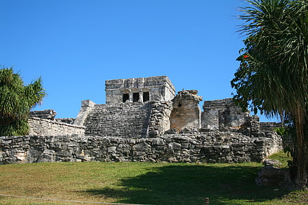 古い建物, ユカタン, メキシコ, 半島, 歴史, マヤ, マヤ文化