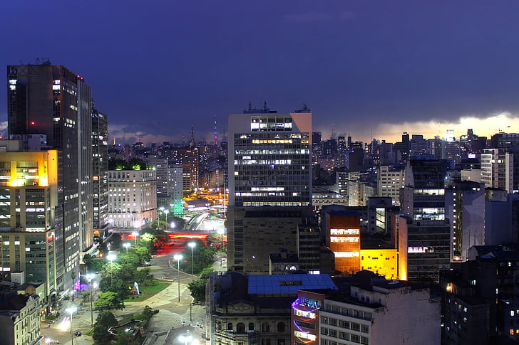 Σάο Πάολο, Βραζιλία, στο κέντρο της πόλης, αστική, κτίριο, αρχιτεκτονική