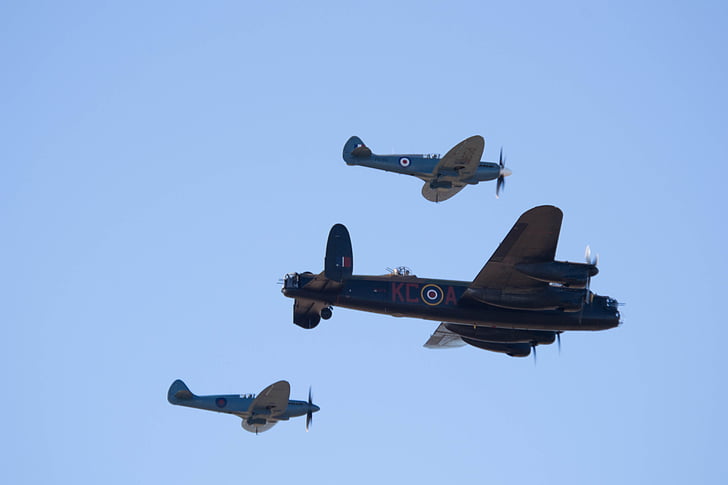 Southport airshow, Spitfire, furacão, Lancaster, Batalha da Grã-Bretanha