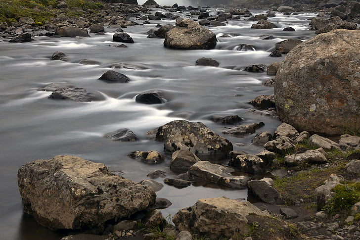 gufufoss, thác nước, Seyðisfjörður, Iceland, cảnh quan, Thiên nhiên, dòng chảy