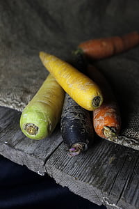 carote, carota, verdure, crescere, tempo di raccolta, stuoia, Cucina vegana