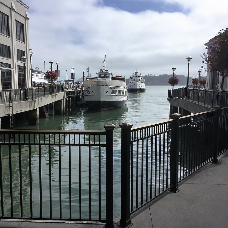 Ferry, quai 3, San francisco, Tourisme, Harbor, bateau nautique