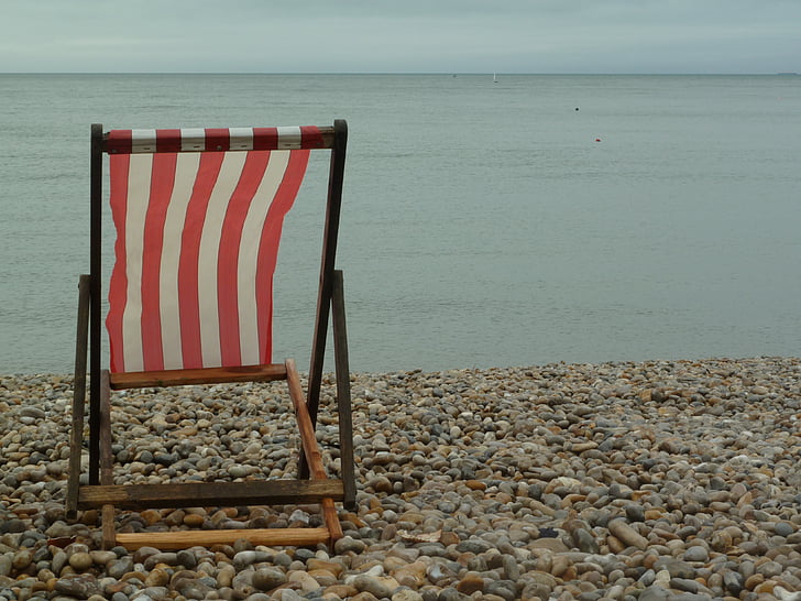 пляж, сиденья, расслабиться, кресло, мне?, океан, вид