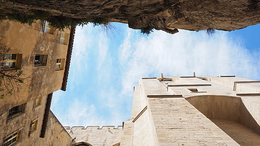 Avignon, Palais des papes, fundamentar, Fortaleza, enorme, imposição de, cidade