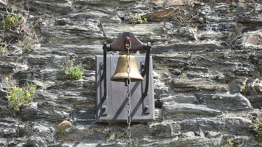 campana, antiguo, Roche, pared