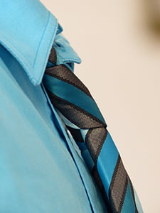 cravatta, nodo cravatta, camicia, tuta, nodo, blu chiaro, turchese
