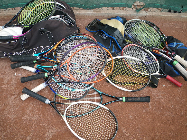 Tennisschläger, Tennis, Sport, Freizeit, Tennis-Sport, Sportwoche, Tennis spielen