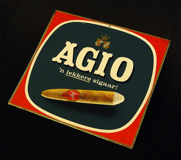 agio, cigarer, brand, pakke, boks, produkt, pap