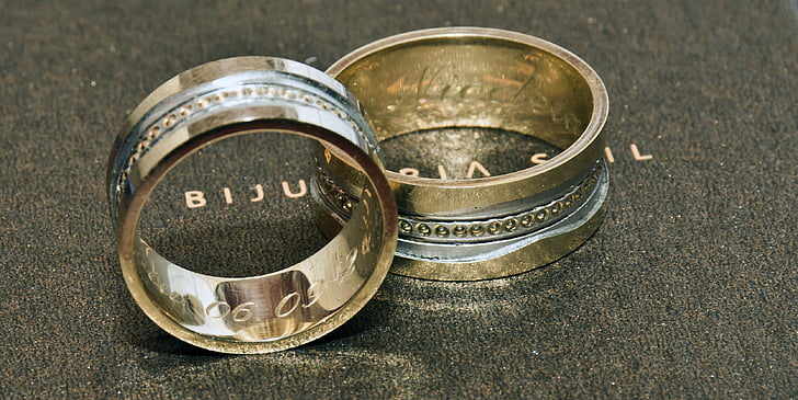 cincin, pernikahan, cincin kawin, Cinta, pernikahan, emas, perhiasan