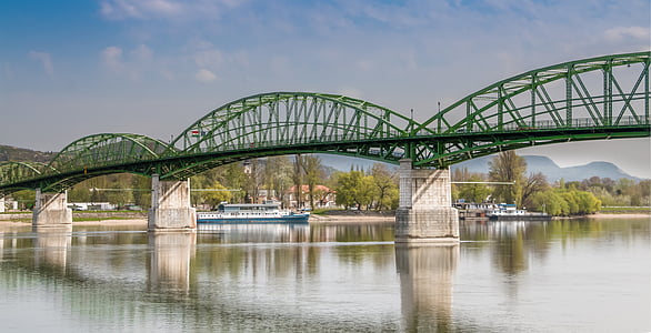 γέφυρα, η γέφυρα του σάρωσης συστήματος διοχέτευσης ποτενσιομετρία, η γέφυρα στο Έστεργκομ, γέφυρα Μαίρη valérie σε διοχέτευσης ποτενσιομετρία σύστημα σάρωσης, Štúrovo, Έστεργκομ, Δούναβης