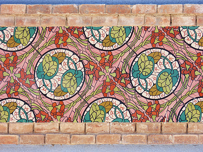 pločice, modernizam, umjetnost secesijskim, mozaik