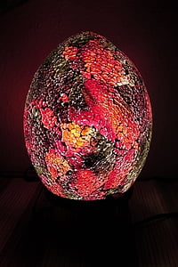 table lamp, colorful, bill, lighting