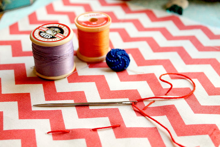 sewing, needlework, thread, textile, craft, fabric, sew