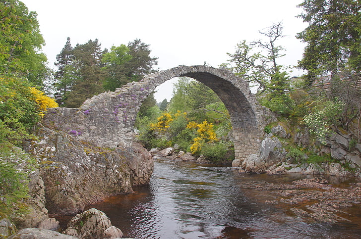 packhorsebridge, Carrbridge, Skotsko, Velká Británie
