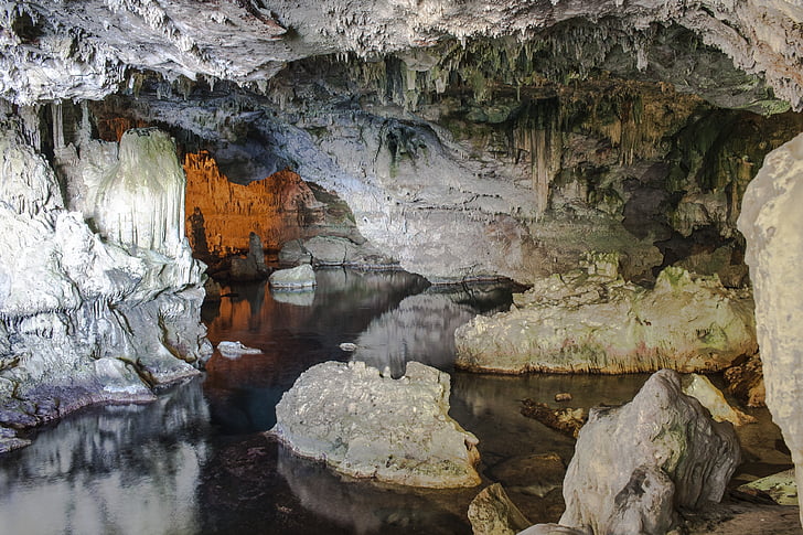 cavernas, Neptune, Alghero, Capo caccia, exploração de cavernas, Gita, excursões