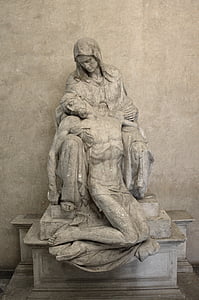 Italija, Florencija, skulptūra, Bažnyčios santa maria del Indigokarmino, brancacci koplyčia, puslapio Pieta, statula